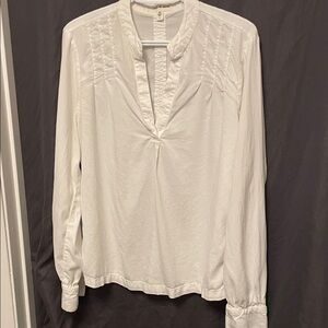Cloth & Stone White Long Sleeve Top Size Large